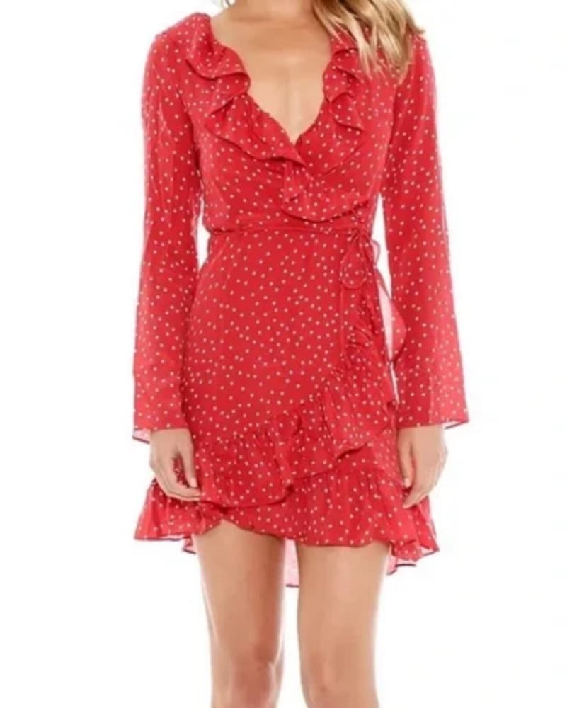 Realisation Par Red Mini Dress With Star - Image 3