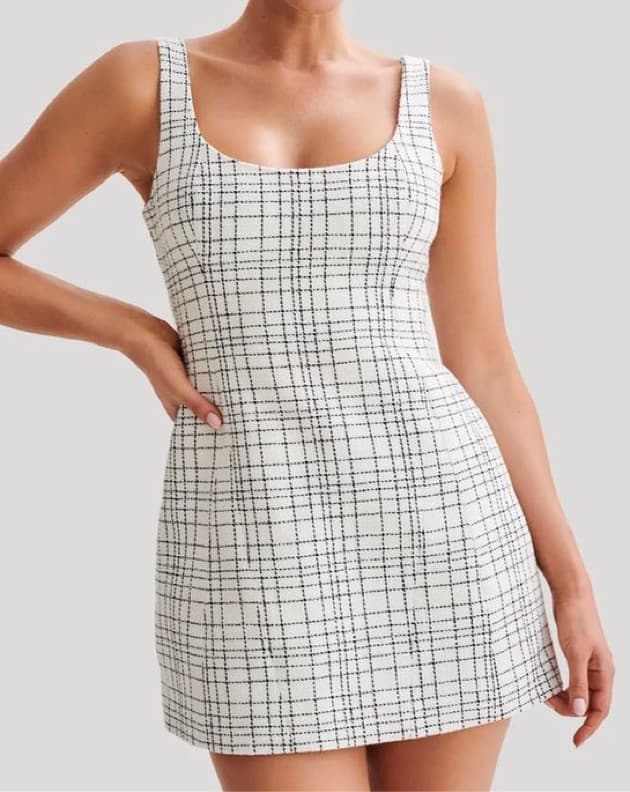 BETH - Tweed Mini Dress - Image 2