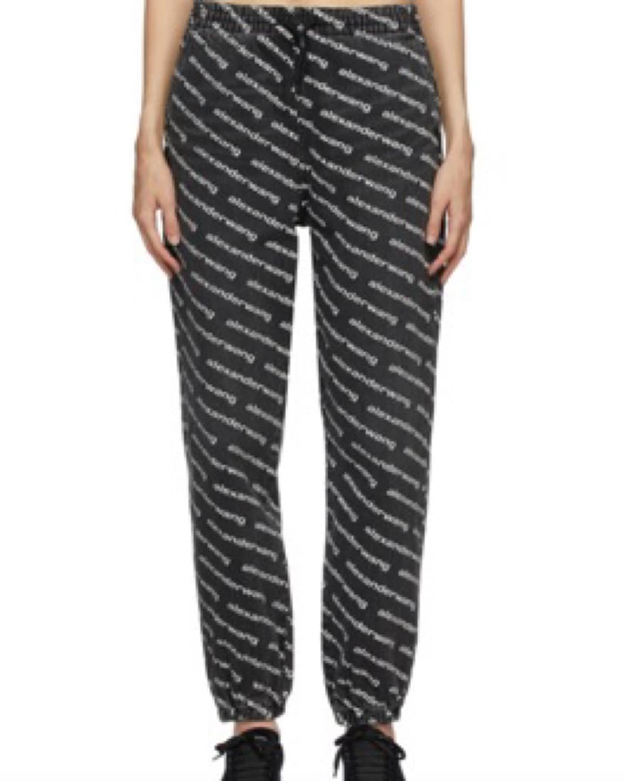 Alexander Wang Logo Print Jogger Jeans - Image 3