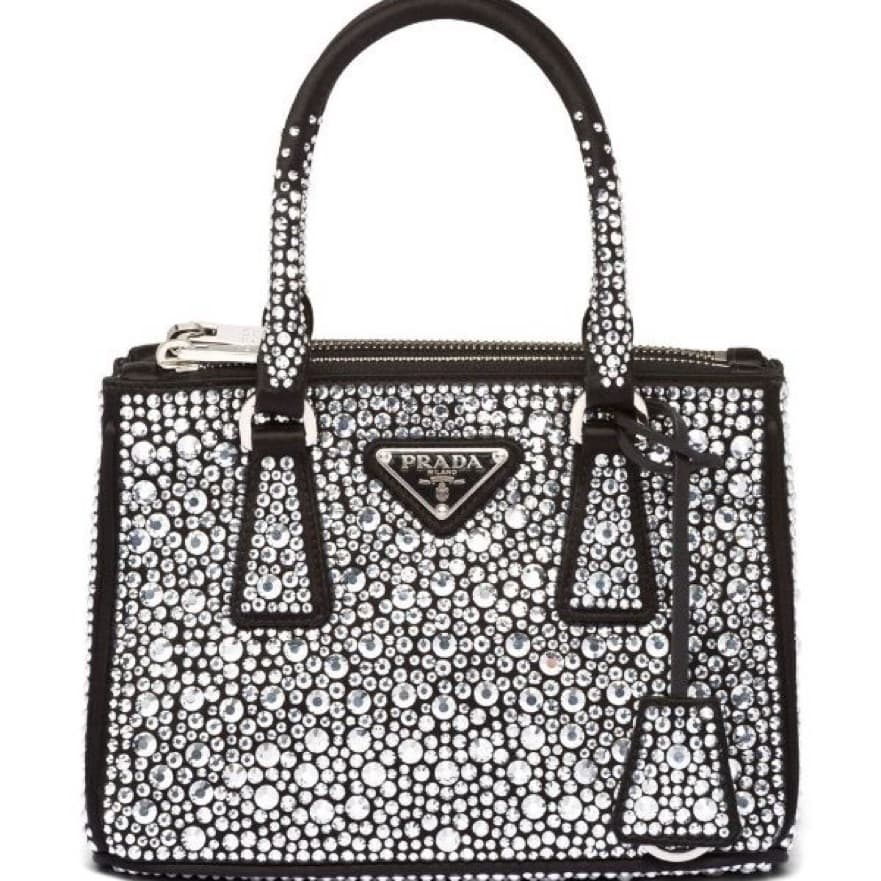Prada Embellished Satin Mini - Image 1