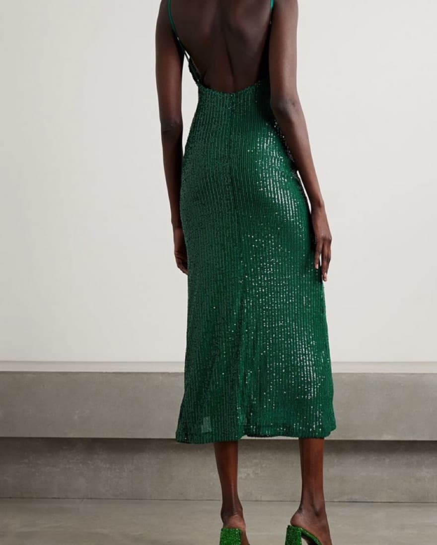 In The Mood For Love Sequin Evening Dres - Image 2