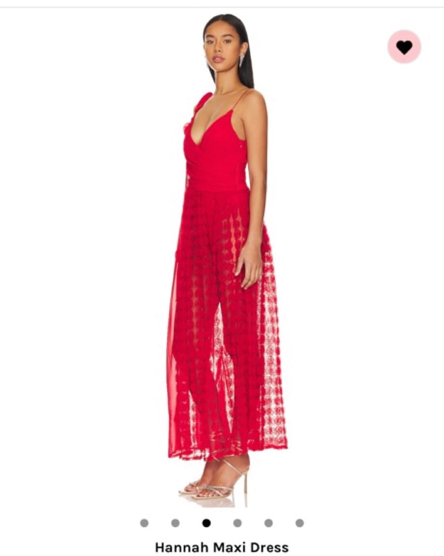 For Love And Lemons Sheer Red dress - Image 5