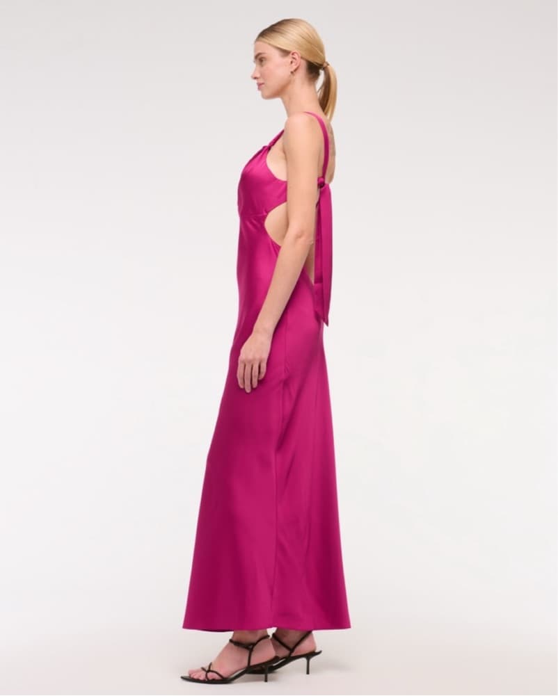 Abercrombie Berry One Shoulder Maxi Dres - Image 5