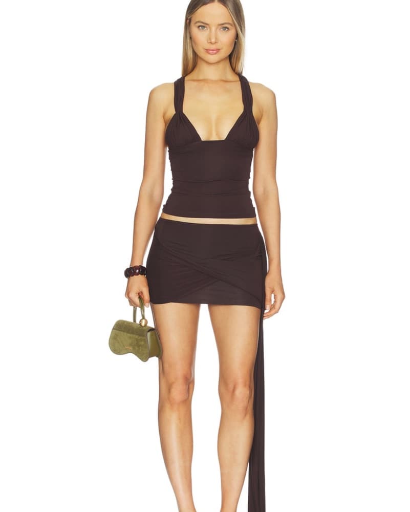 Sleek Black Bodycon Mini Dress - Image 1