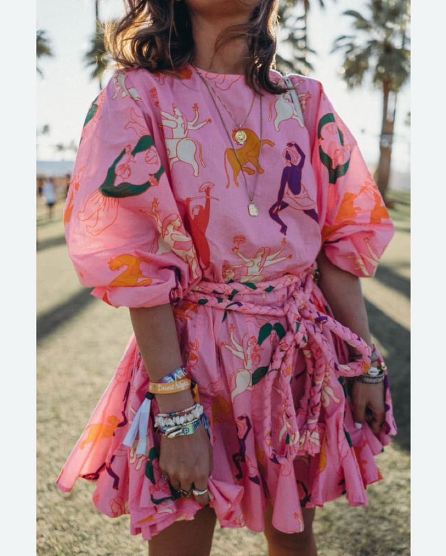 Rhode Ella Mythological Prink Pink Dress - Image 2