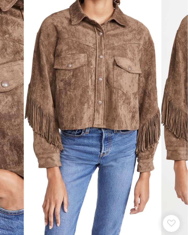 BLANKNYC Brown Suede Fringe Jakcet - Image 1