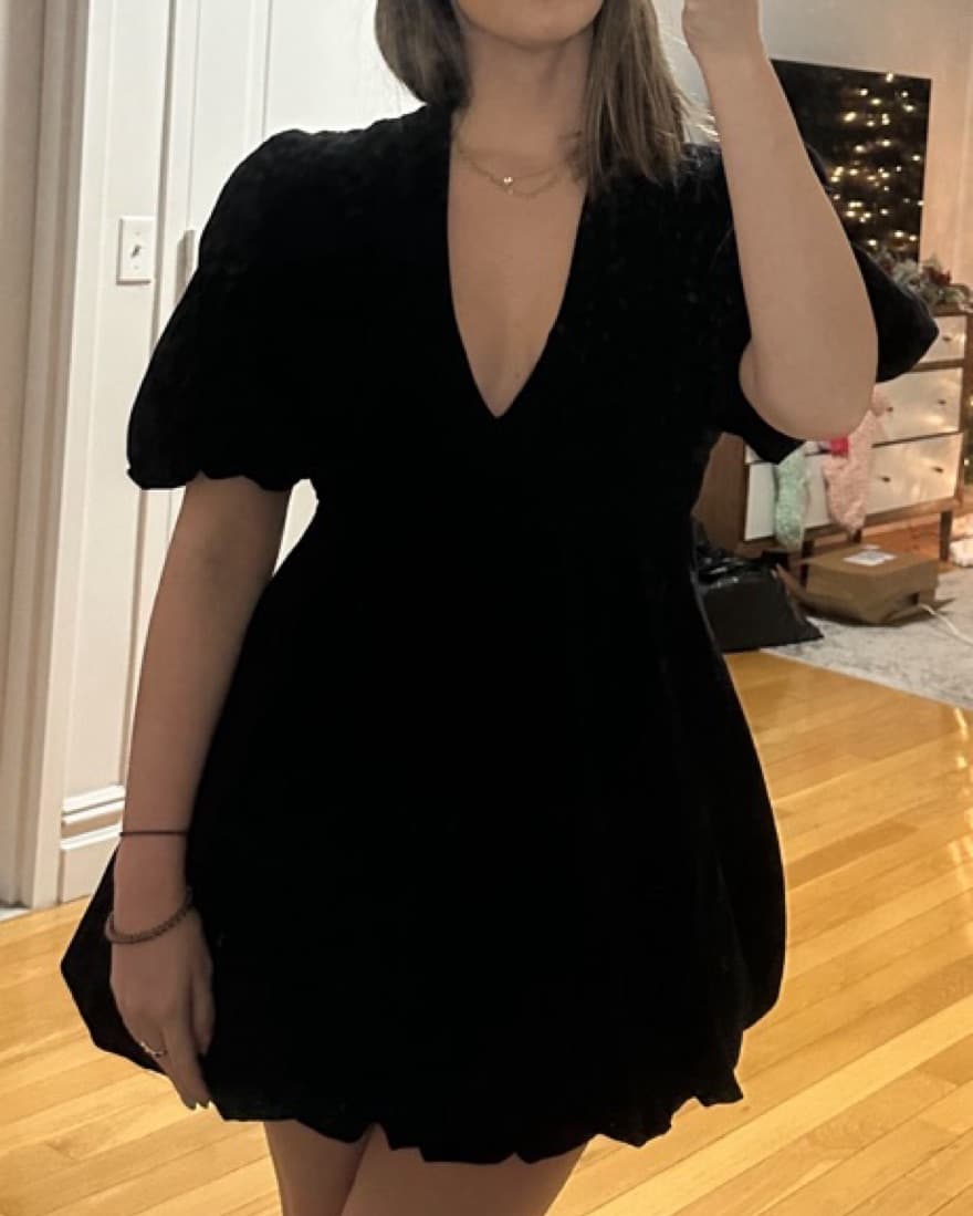 Zara Velvet Dress - Image 3