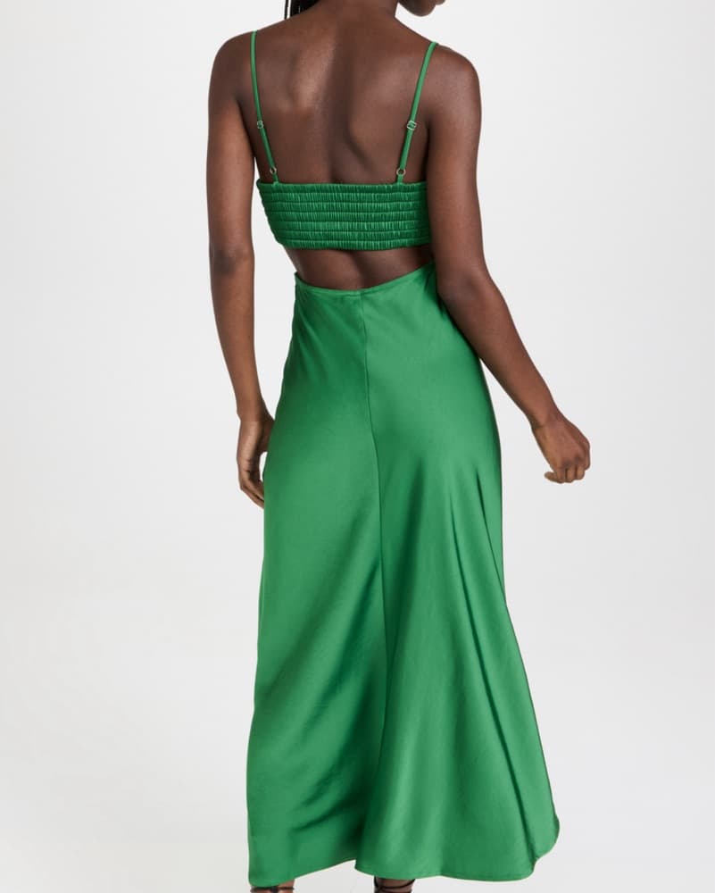A.L.C. Blakely Green Maxi Cutout Dress - Image 2