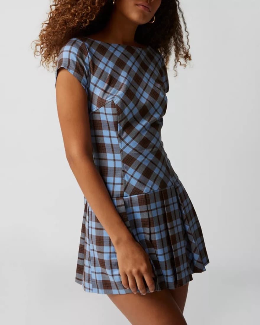 UO Bryan Tie-Back Mini Dress - Image 2