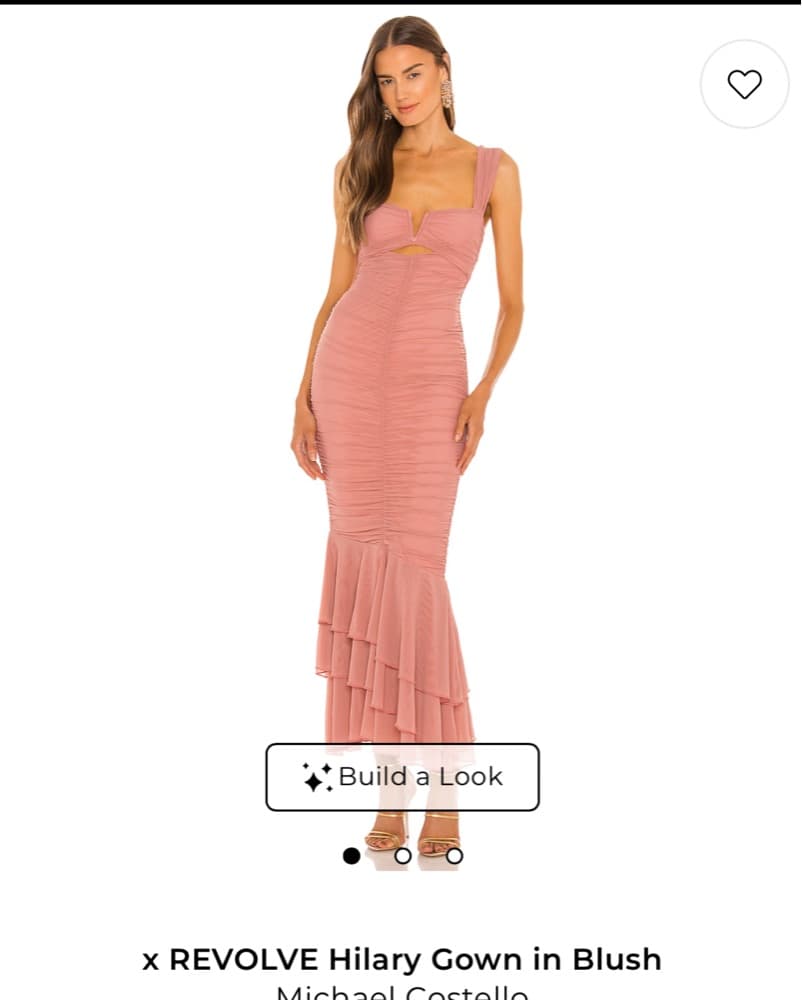 Revolve Hilary Gown in Blush - Image 1
