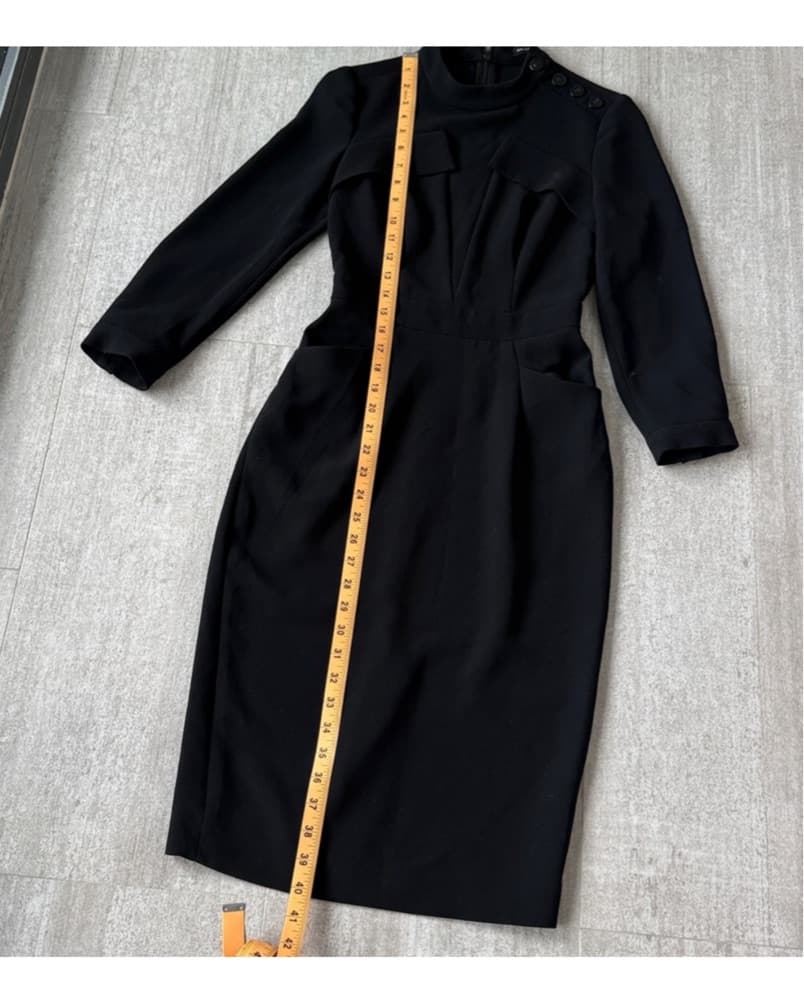 Karen Millen black Work Dress Size 2 - Image 4