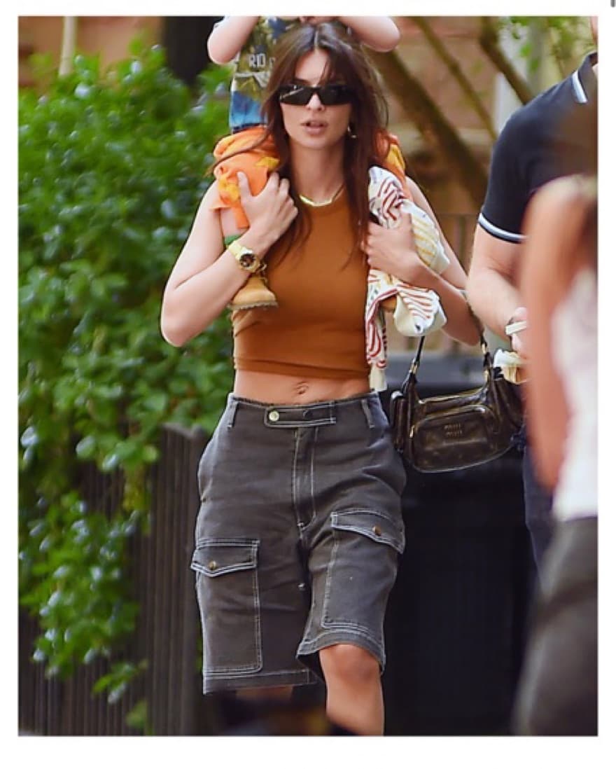 With Jean Cargo Shorts - Image 1