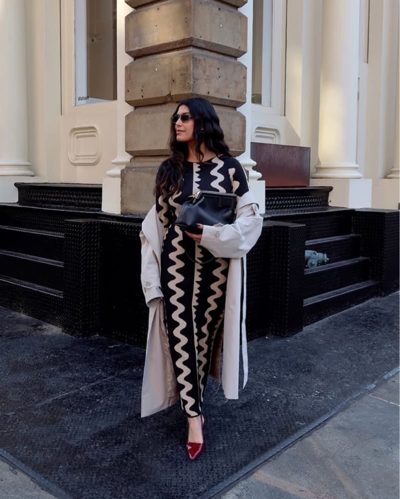 NAKD Jacquard Knitted Wave Maxi - Image 3