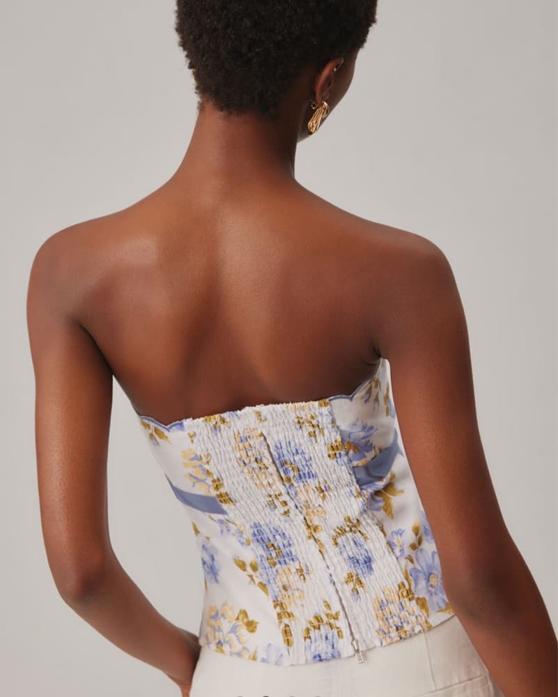 Reformation Evelyn Linen Top - Image 3