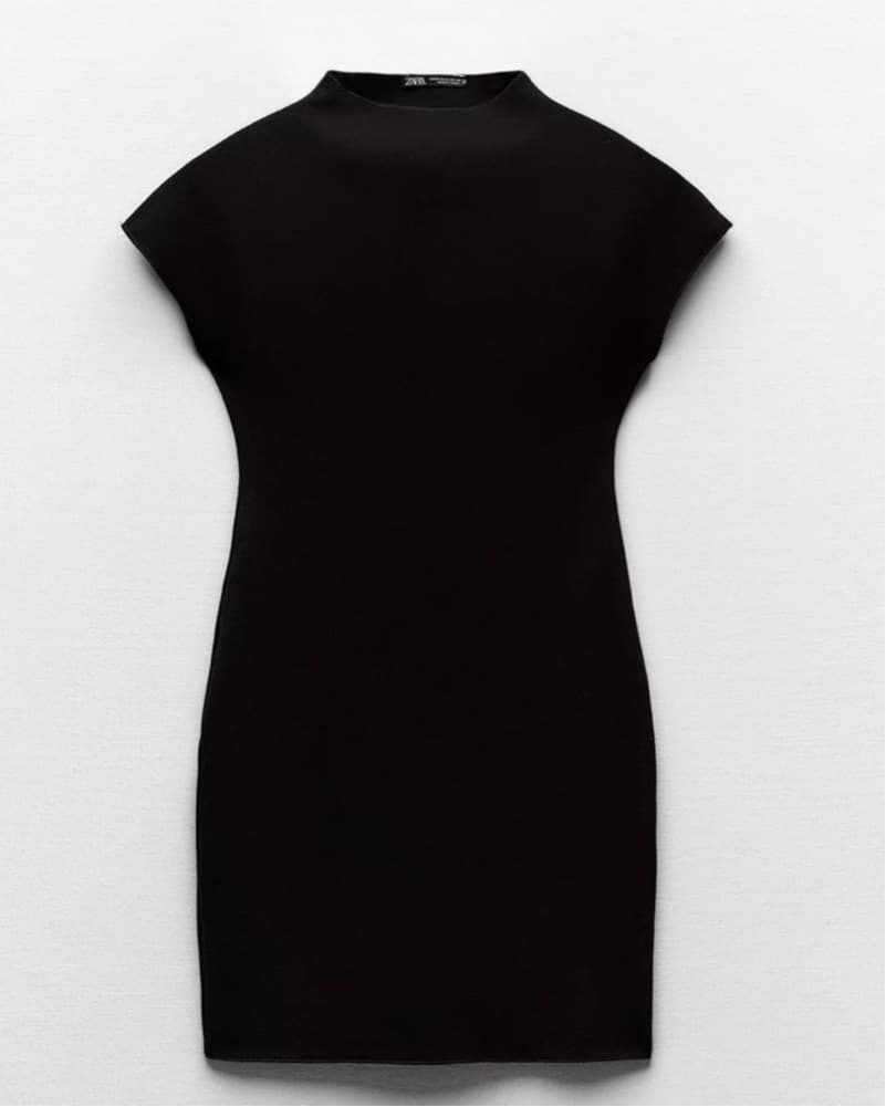 Zara short sleeve mock neck mini Dress - Image 2