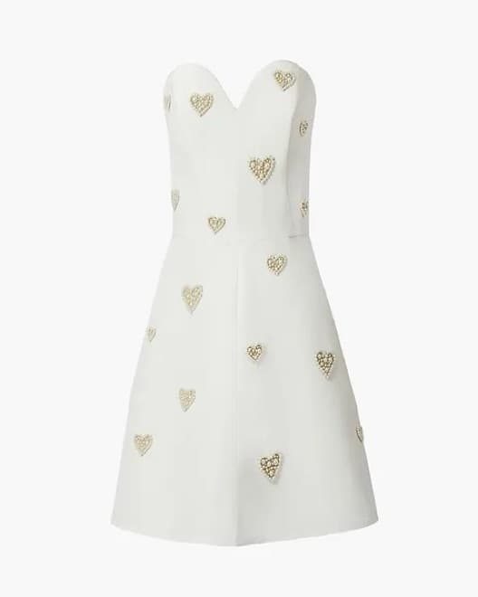 Carolina Herrera Heart Embroidered Mini  - Image 5