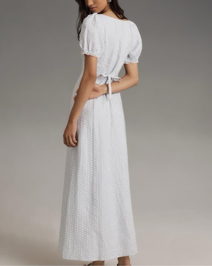 Reformation Cherise Linen Midi Dress - Image 2