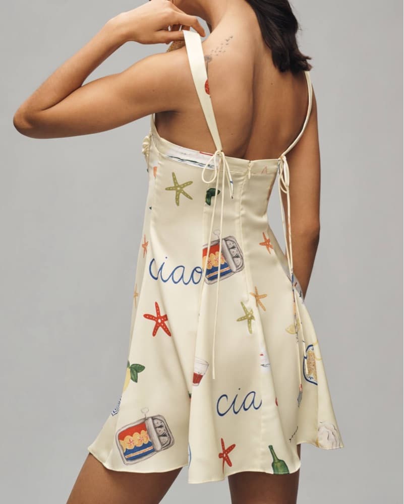 Playful Ciao Ciao Print Mini Dress - Image 2