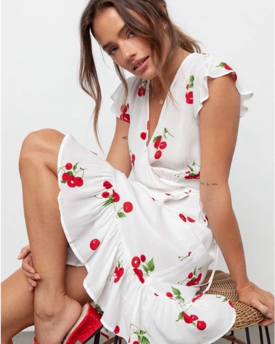Rails Koreen Short Sleeve Cherry Dress - Image 4