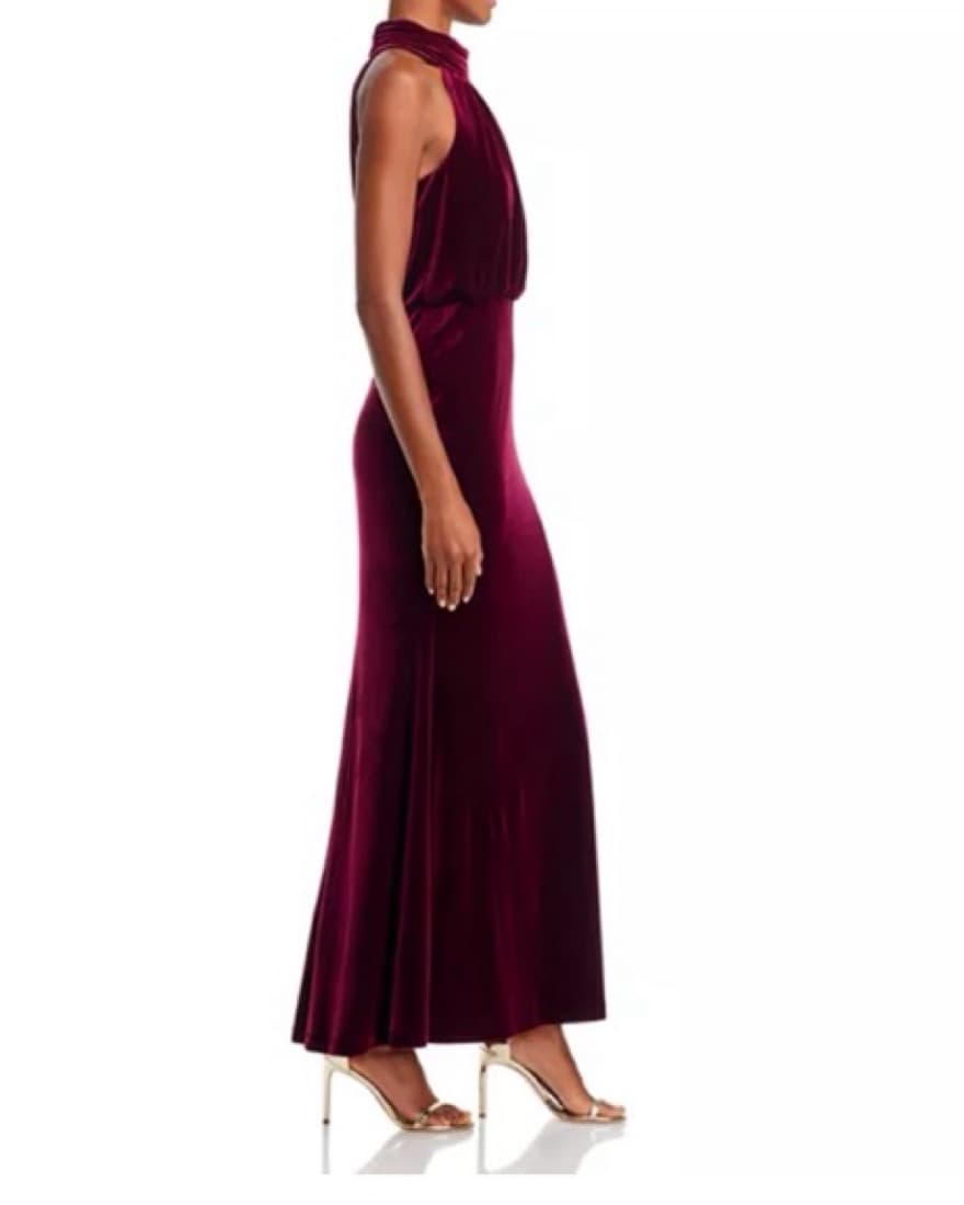 Mock Neck Blouson Gown - Image 3