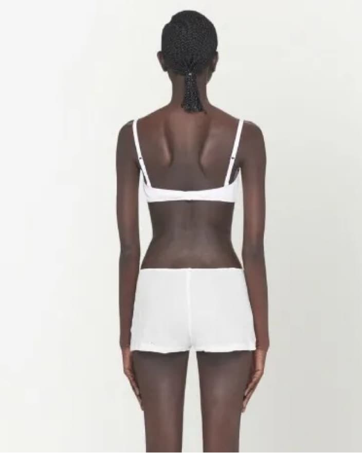 Miu Miu Ribbed Knit Bra & Boxer Shorts - Image 4