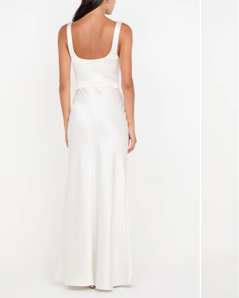 Ivory Cowl Neck Dress - Image 3