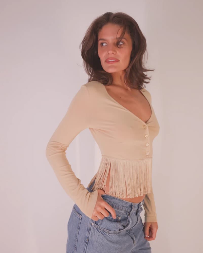 Vintage Fringe Moschino Top  - Image 1