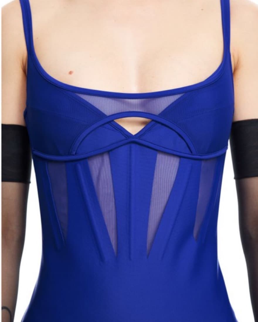 HM X MUGLER Corset-style Mini Dress Klei - Image 2