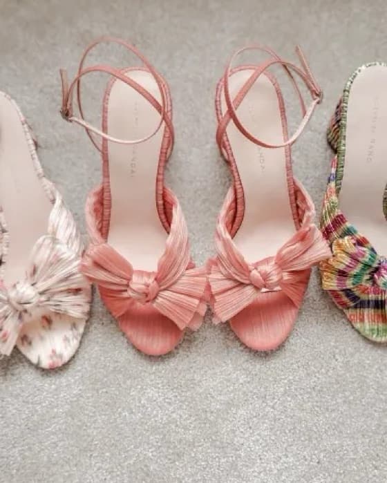 Pink Loeffler Randall Bow Heel - Image 5