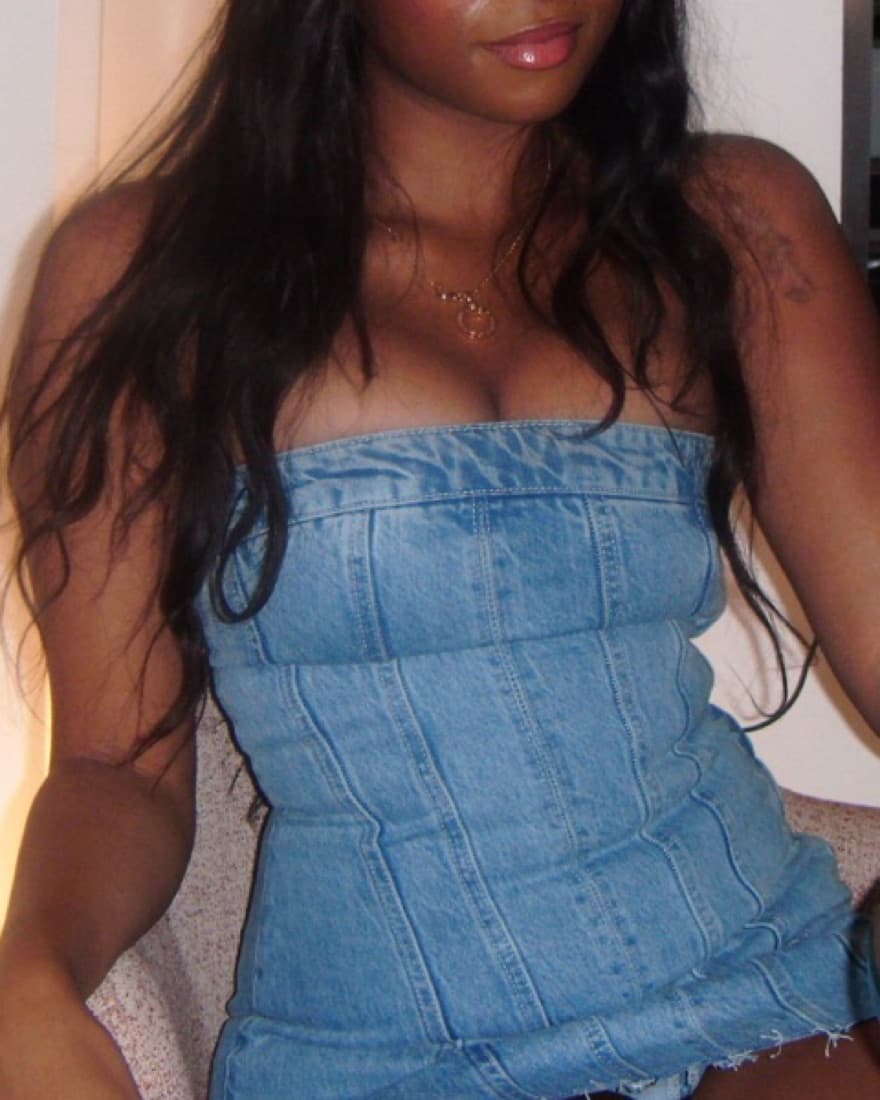Zara Denim Mini Dress - Image 2