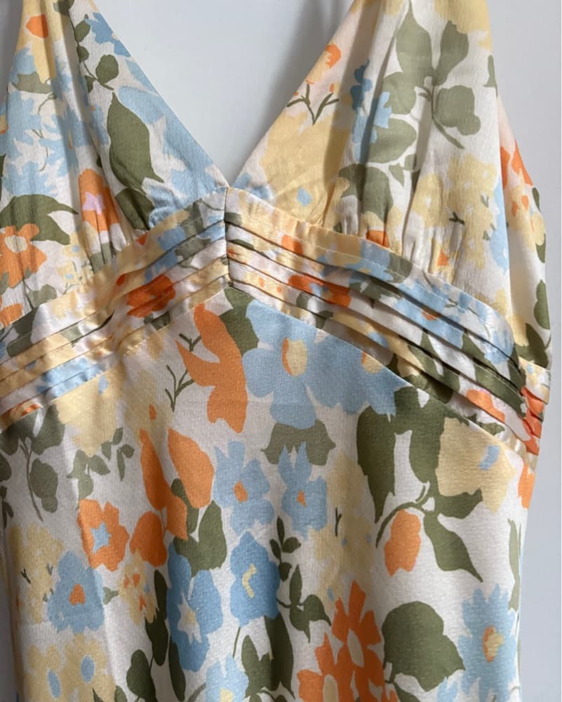 Princess Polly Satin Yellow Midi Dress - Image 3