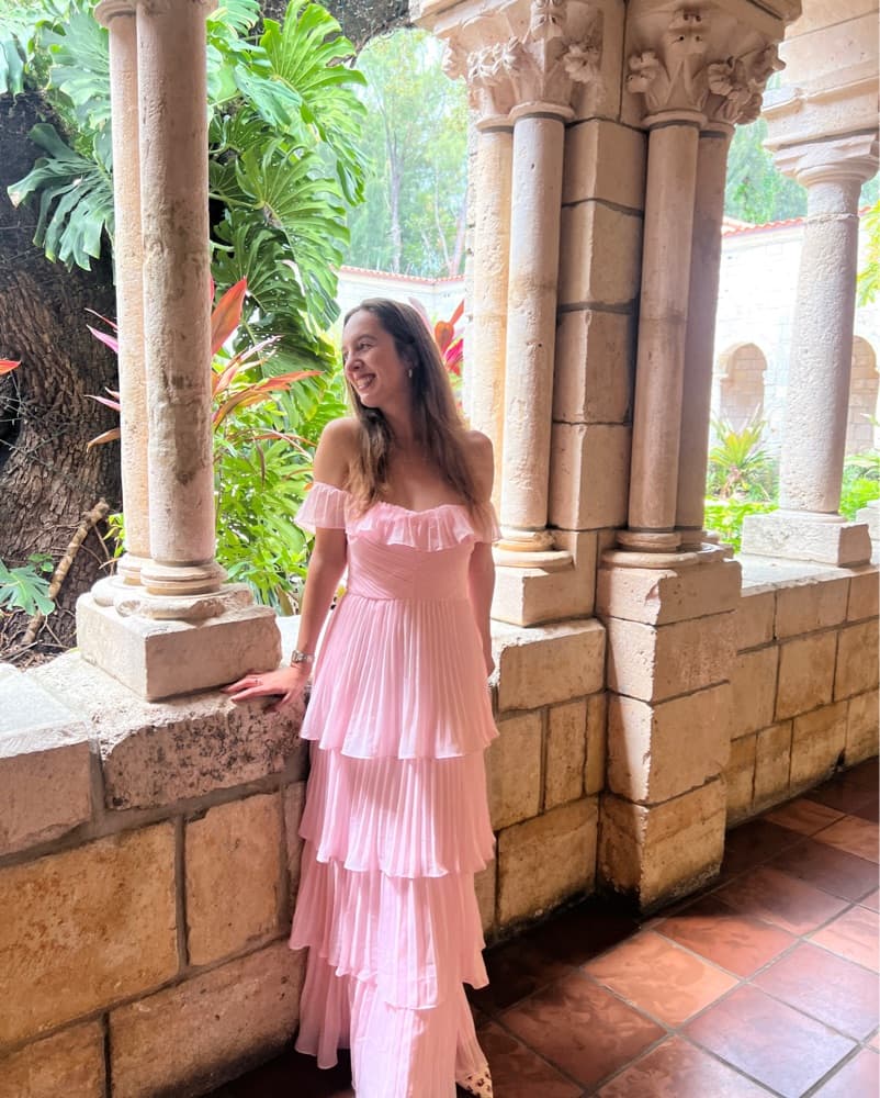 Pink Ruffle Gown - Image 4