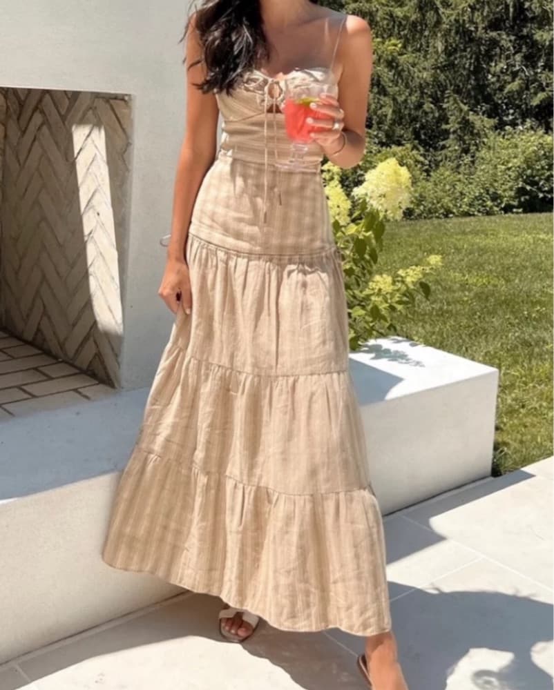 SIGNIFICANT OTHER Striped Maxi Dress - Image 1