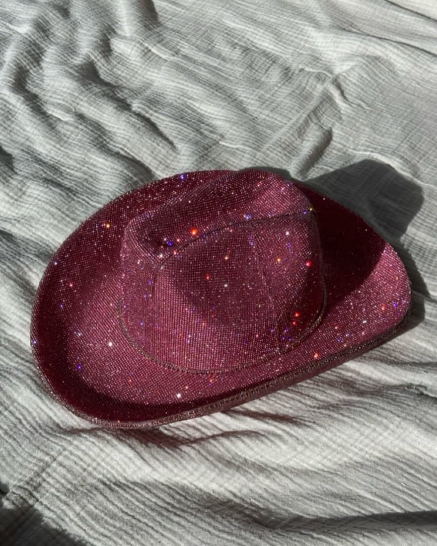 Barbie CUSTOM Pink Bedazzled Cowboy Hat - Image 1