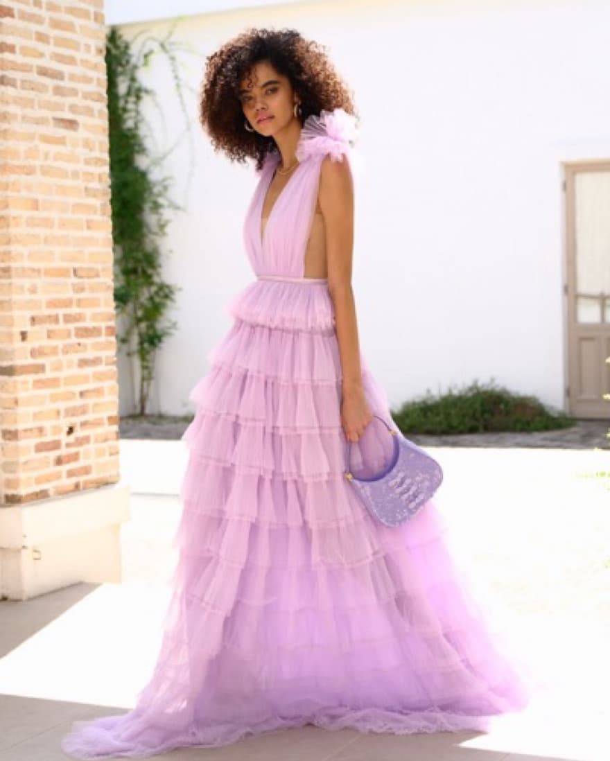 Sau Lee Purple Gown  - Image 1