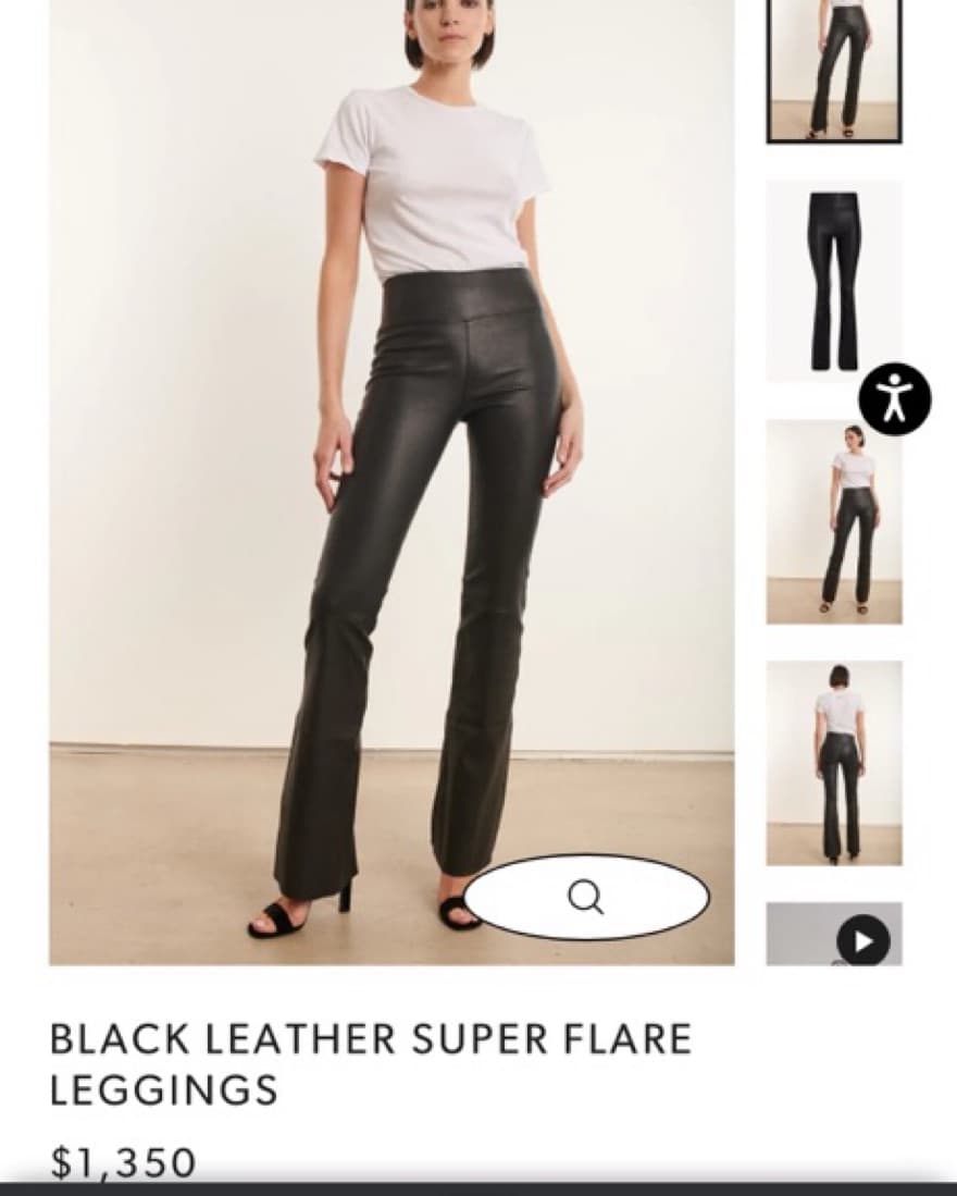 SPWMN Xs Black Leather Pants  - Image 1