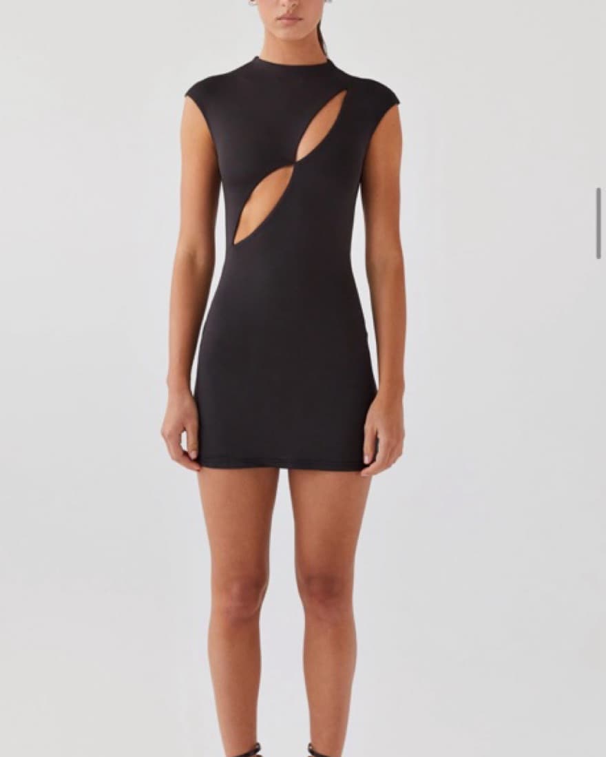 Special Affair Black Cut Out Mini Dress  - Image 1