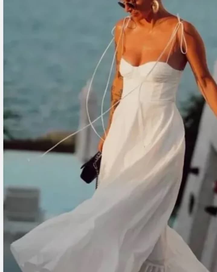 Viral Zara White Maxi Dress - Image 1