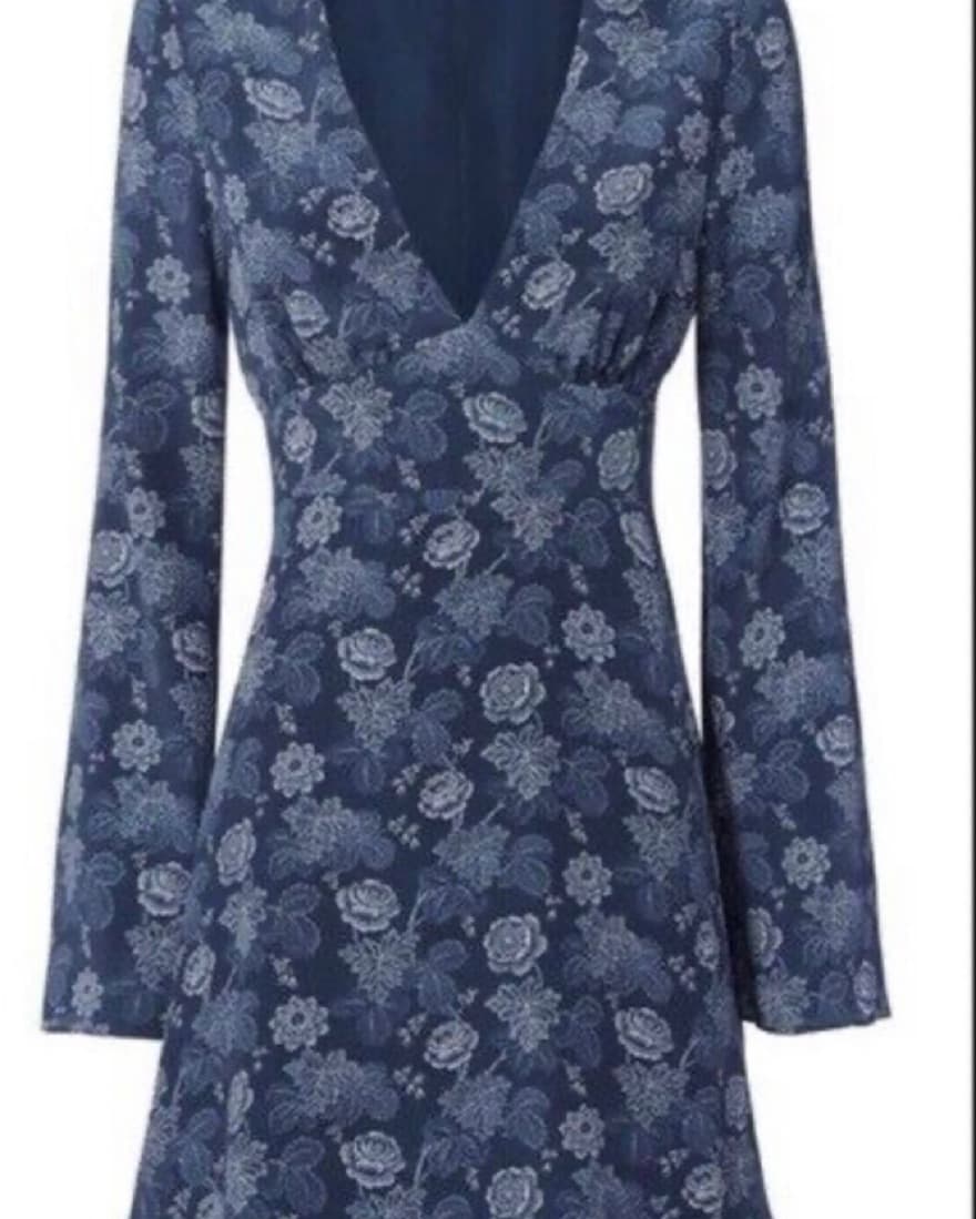 Intermix Sonya Silk Floral Cutout Dress - Image 2