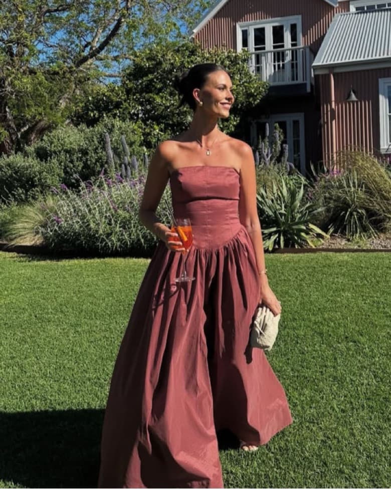 Hansen & Gretal Audrey Dress In Pinot - Image 1