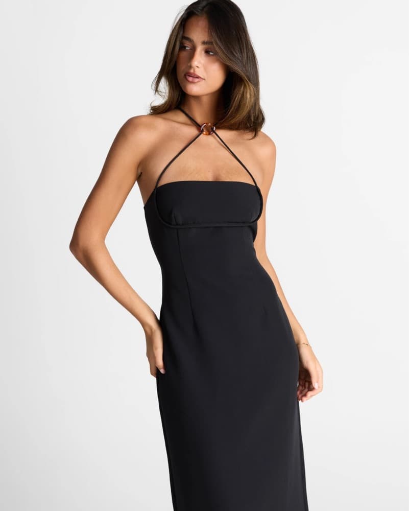 Sasha Therese Rosalie Black Maxi Dress - Image 3