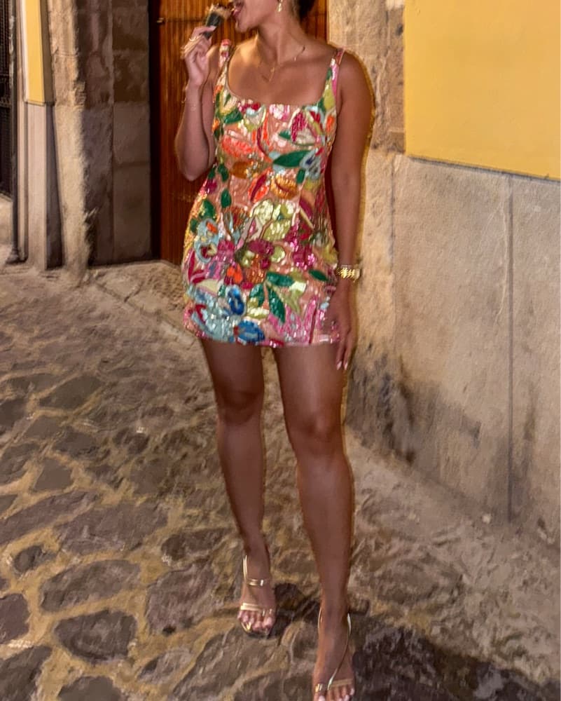 Amanda Uprichard Sequin Dress - Image 1