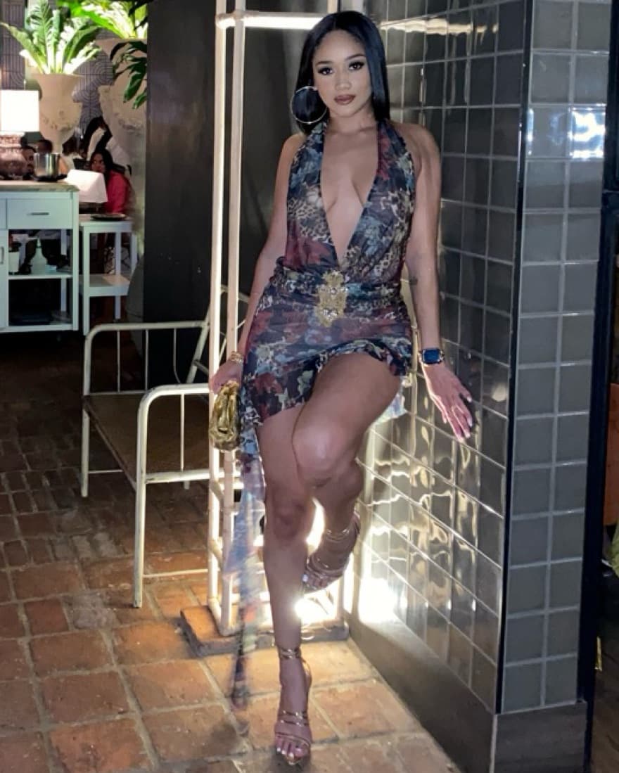 Cindy Plunge Mini Dress - Image 5
