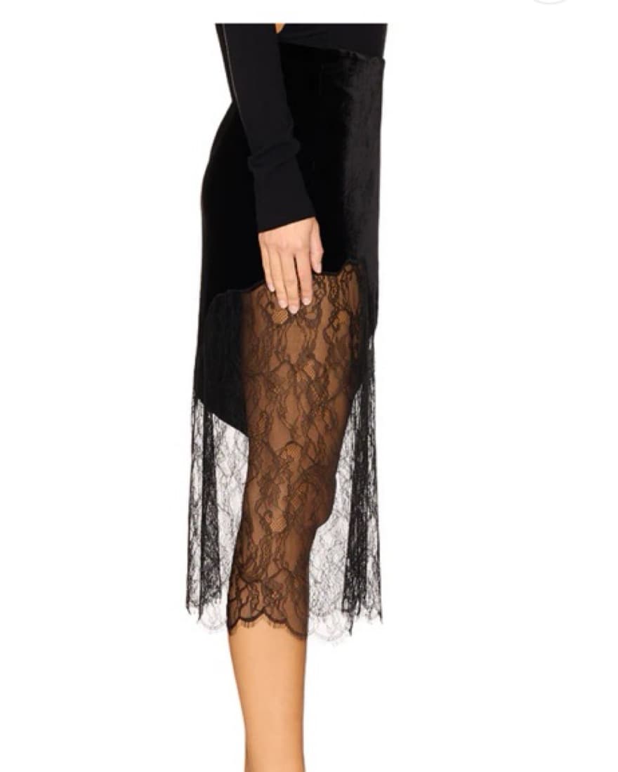 Frame Velvet Lace Skirt  - Image 5