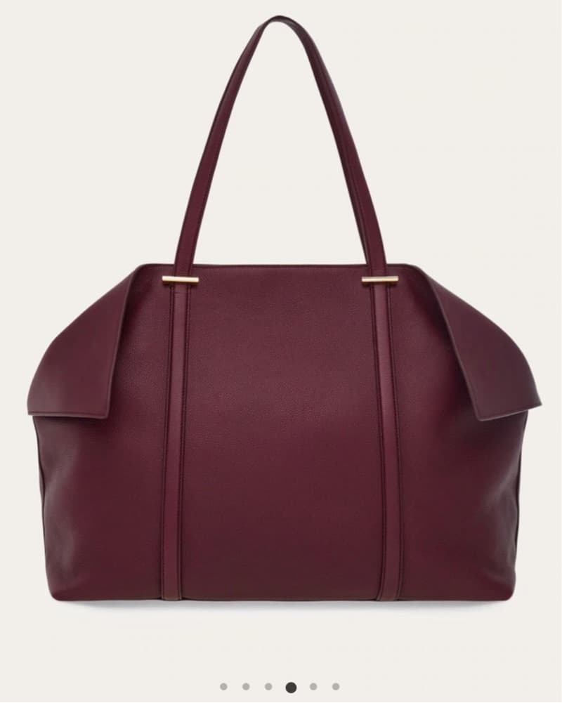 Ferragamo Burgundy Tote Bag - Image 4