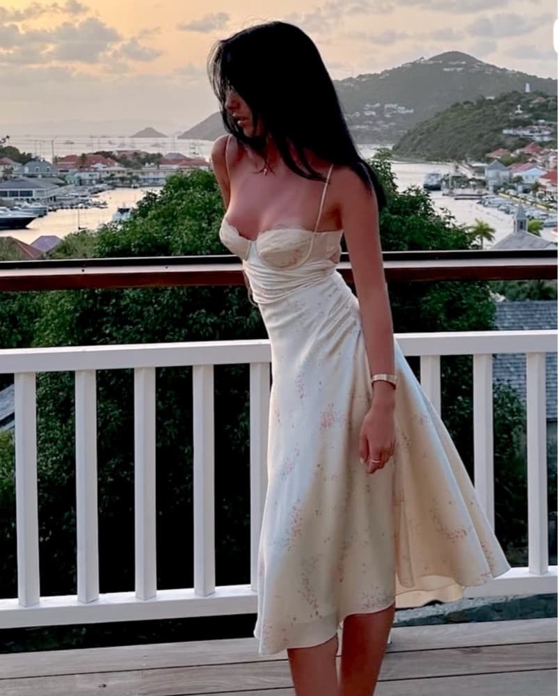 Mirror Palais Jardin Silk Midi Dress - Image 1