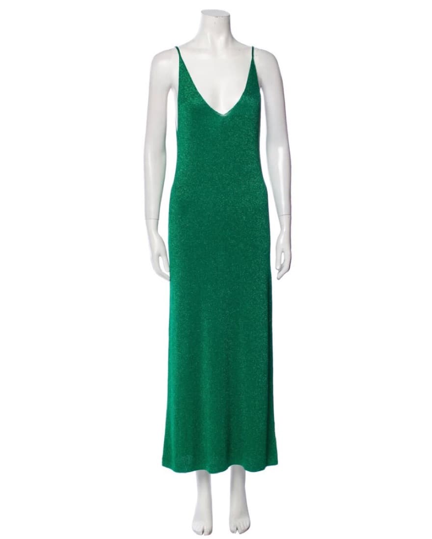 DODO BAR OR V-neck Metallic Slip Dress - Image 5