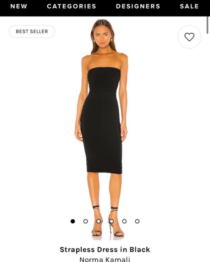Black Midi Dress - Image 2