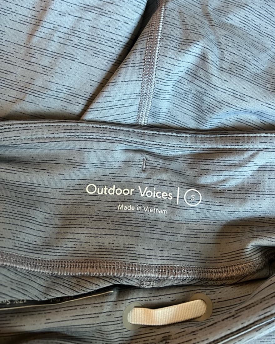 Outdoor Voices Grey Biker Shorts  - Image 2