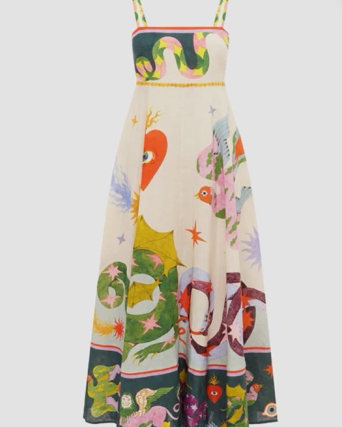 ALEMAIS Seeker Linen Midi Maxi Sundress - Image 1